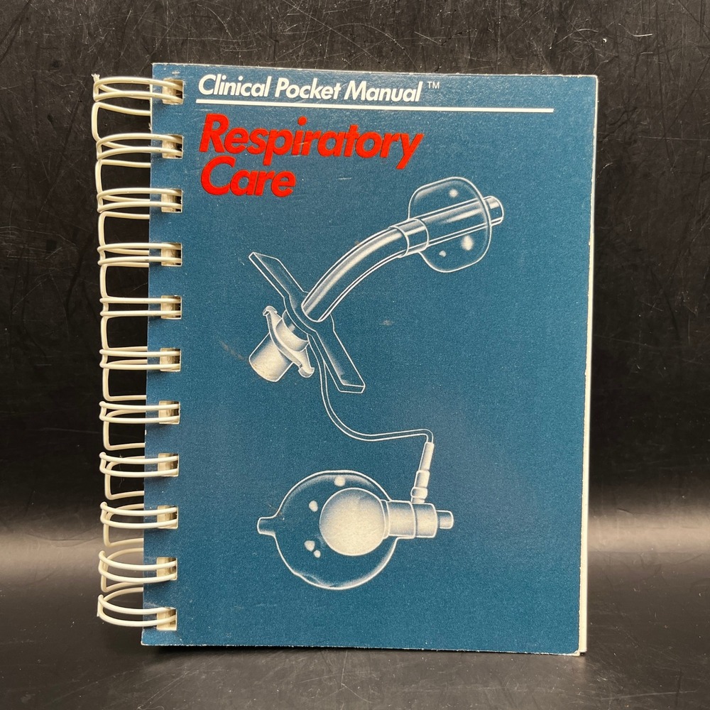 Clinical Pocket‎ Manual Respiratory Care Spiral Bound Medical Reference Book